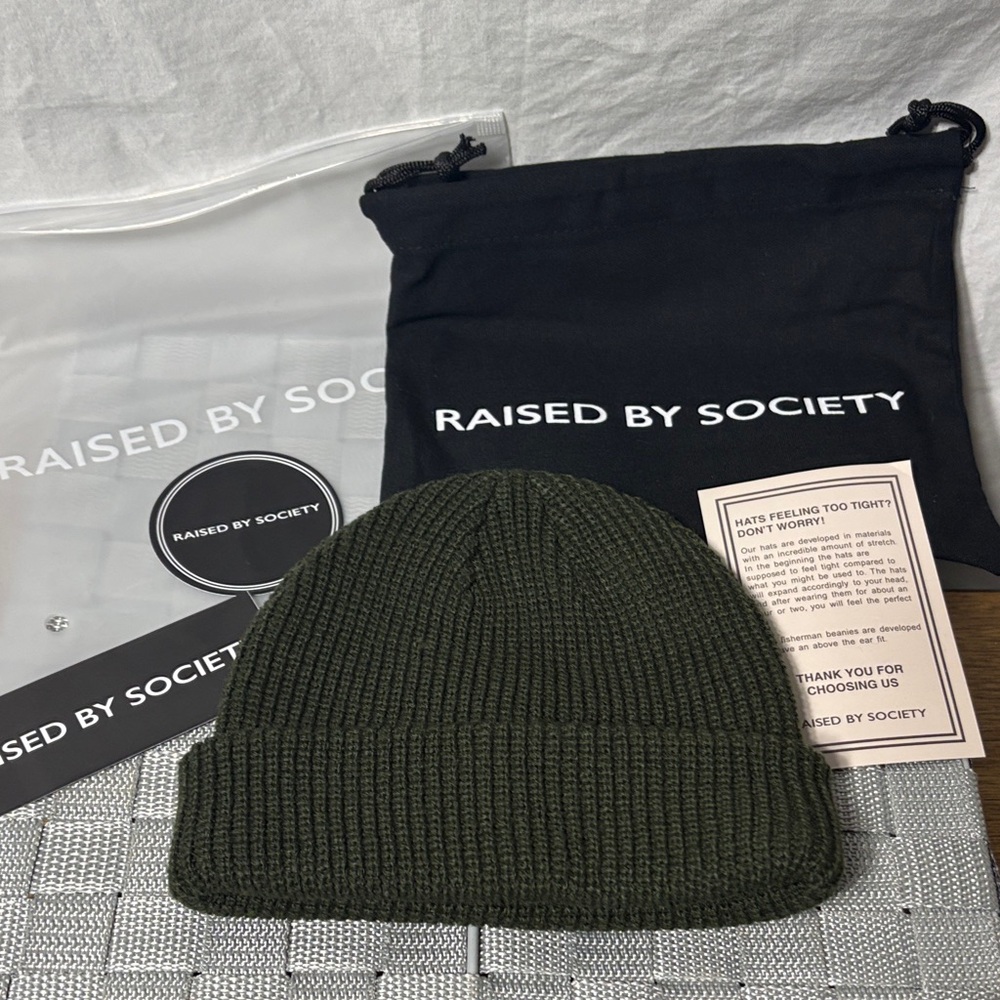 Olive Green Knit Beanie